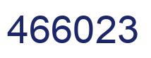 Number 466023 blue image
