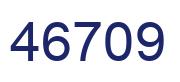 Number 46709 blue image