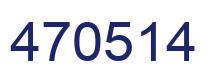 Número 470514 imagen azul