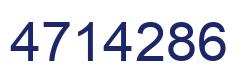 Number 4714286 blue image