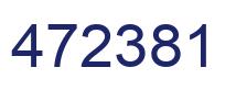 Number 472381 blue image