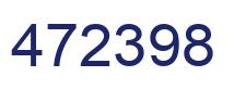 Number 472398 blue image