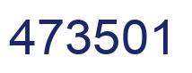Number 473501 blue image