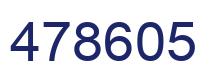 Number 478605 blue image
