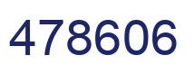 Number 478606 blue image