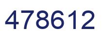 Number 478612 blue image