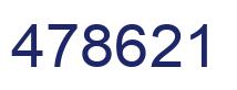 Number 478621 blue image
