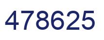 Number 478625 blue image