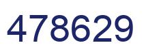 Number 478629 blue image