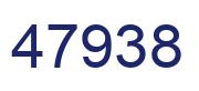 Number 47938 blue image
