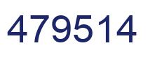 Number 479514 blue image