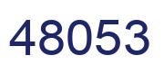 Number 48053 blue image