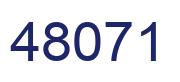 Número 48071 imagen azul