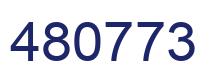 Number 480773 blue image