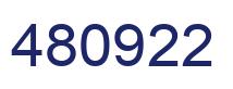 Number 480922 blue image