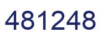 Number 481248 blue image