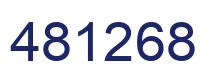 Number 481268 blue image