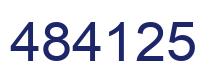 Number 484125 blue image