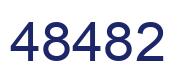 Number 48482 blue image