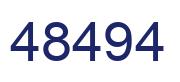 Number 48494 blue image