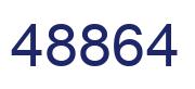 Number 48864 blue image