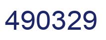 Number 490329 blue image