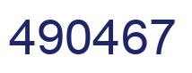 Number 490467 blue image