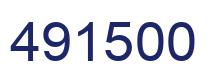 Number 491500 blue image