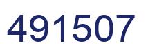 Number 491507 blue image