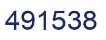 Number 491538 blue image
