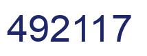 Número 492117 imagen azul