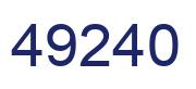 Número 49240 imagen azul