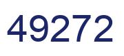 Number 49272 blue image