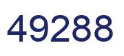 Number 49288 blue image