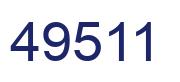 Número 49511 imagen azul