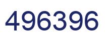 Number 496396 blue image