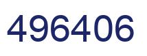 Number 496406 blue image