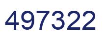 Número 497322 imagen azul