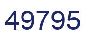 Number 49795 blue image