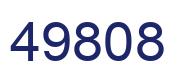 Number 49808 blue image
