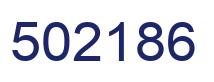 Number 502186 blue image