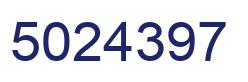 Número 5024397 imagen azul