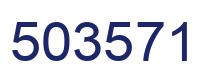 Number 503571 blue image