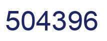 Number 504396 blue image