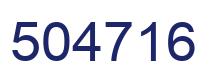 Number 504716 blue image