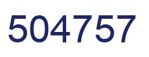 Number 504757 blue image