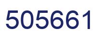 Number 505661 blue image