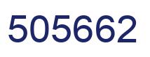 Number 505662 blue image