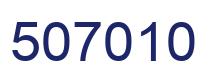 Number 507010 blue image