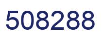 Number 508288 blue image